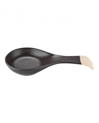 Suport pentru lingura, ceramica, negru, 22 cm, Host - SIMONA'S COOKSHOP